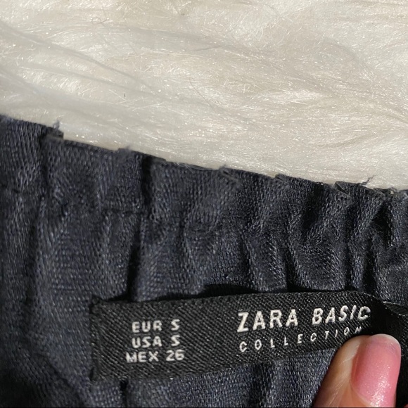 ZARA Black Faux Leather Mini Skirt - Picture 6 of 7